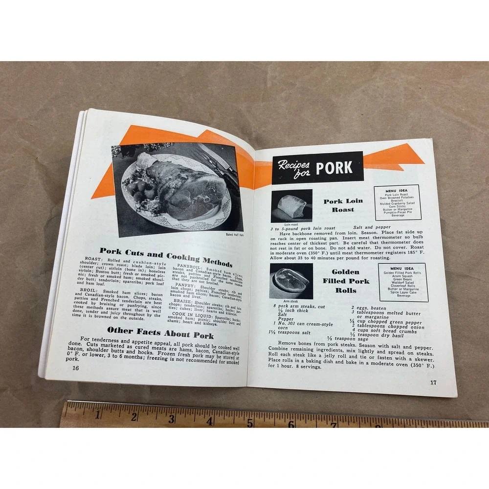 1953 Let's Cook Meat Cookbook